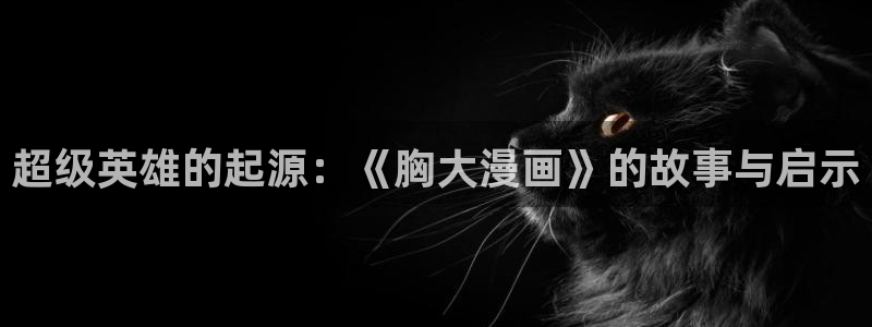 gone漫画屋：超级英雄的起源：《胸大漫画》的故事与启示